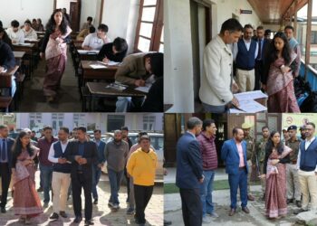 DC Ganderbal inspects Class 10th Examination Centres