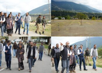 DC Ganderbal inspects existing infra at Manigam Transit Camp