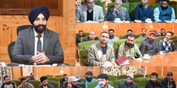 DC Shopian interacts with Media Persons