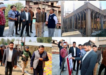 DC Srinagar inspects progress in construction of District Circuit House Bemina, Additional Accommodation Block of Sainik Bhawan
