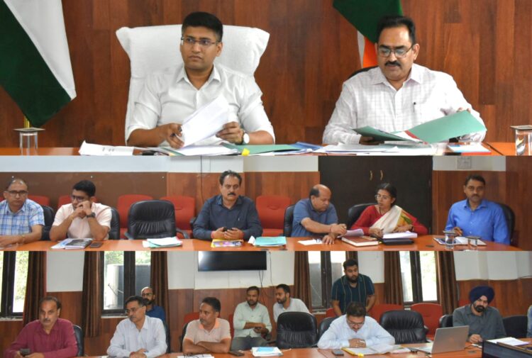 DDC Reasi reviews progress of HADP and JKCIP, directs regular monitoring of established units