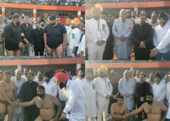 Satish Sharma witnesses Grand Dangal at R.S. Pura; Hails Wrestling Tradition