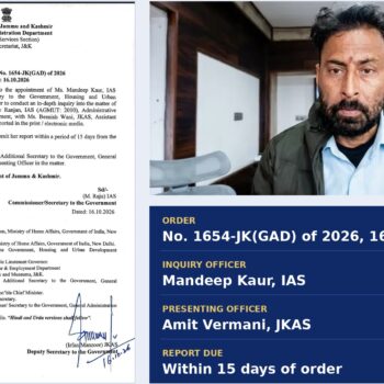 J&K govt orders 15-day probe into alleged misconduct by Labour Secretary