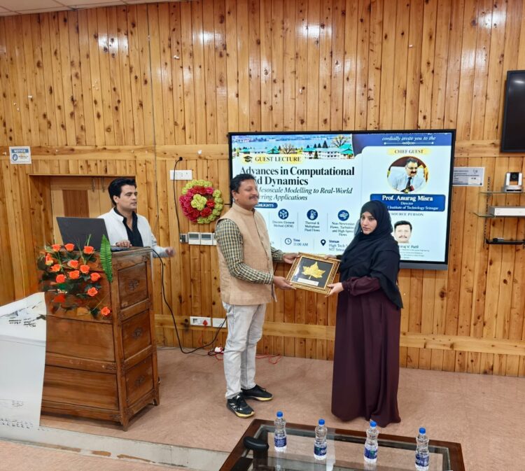 NIT Srinagar hosts lecture on advances in Computational Fluid Dynamics